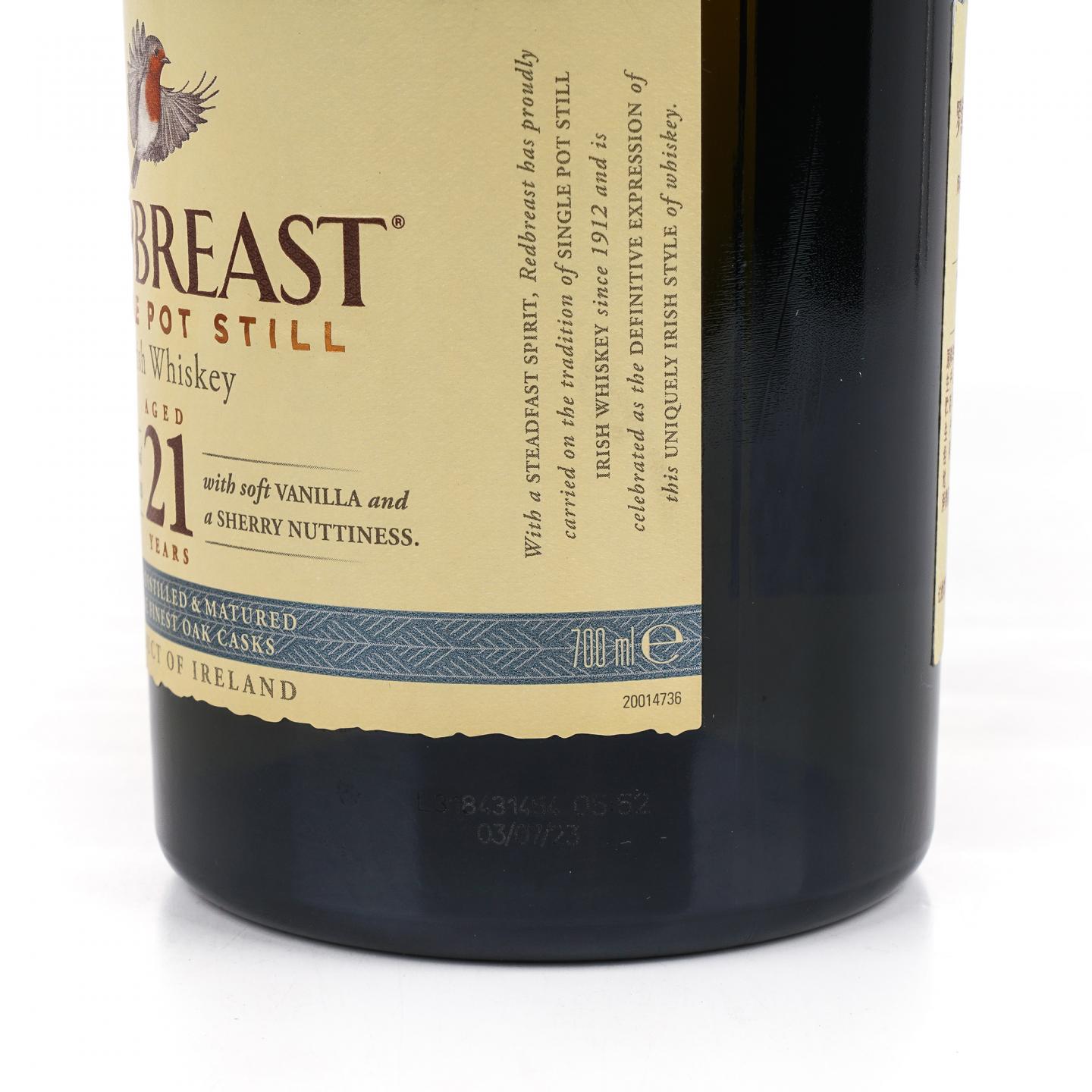 Redbreast 知更鸟 21年 爱尔兰威士忌 700ml