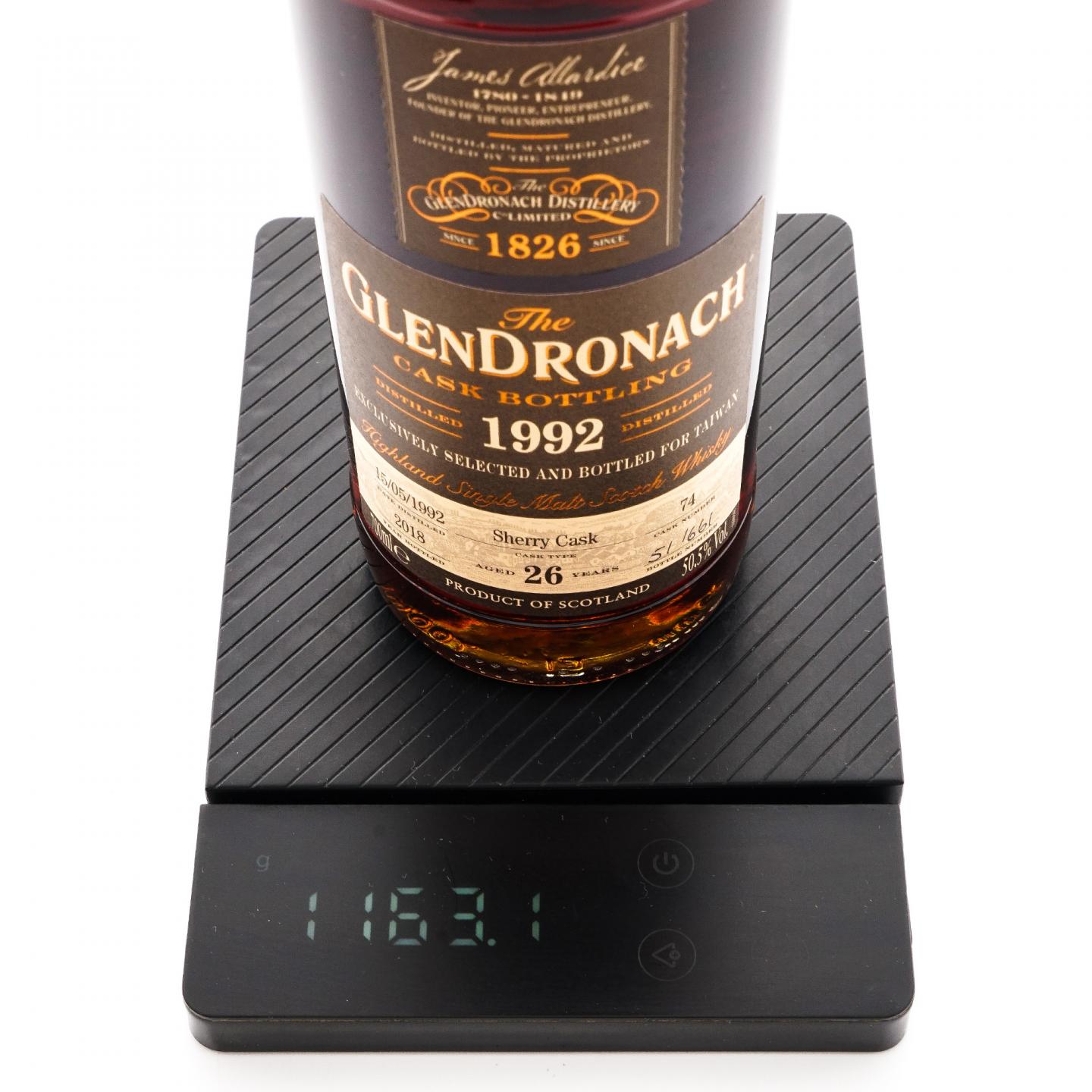 Glendronach 格兰多纳 26年 1992-2018 雪莉桶#74