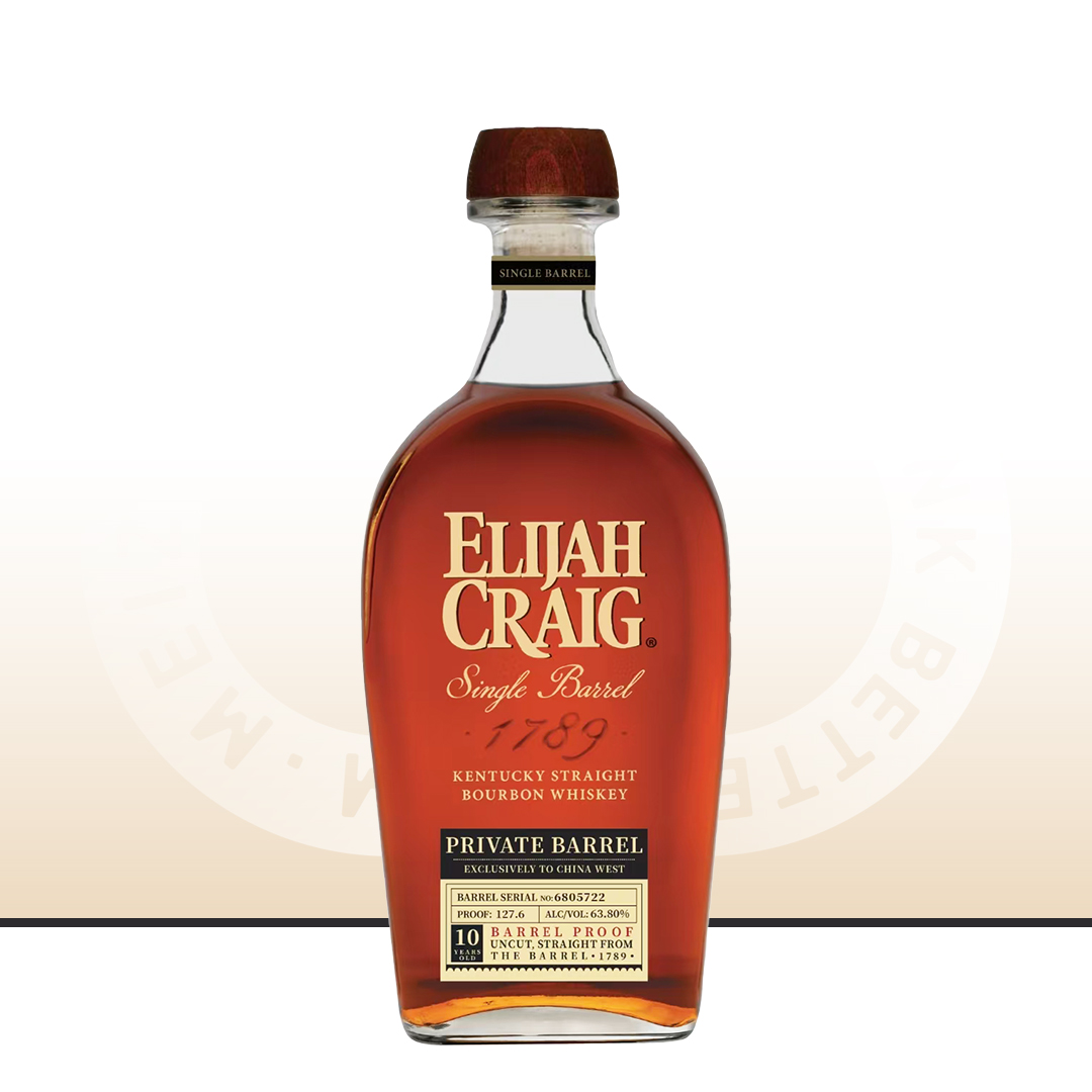 【醇厚奔放】Elijah Craig 爱利加 10年 桶藏波本威士忌-马年专桶 西区限定版