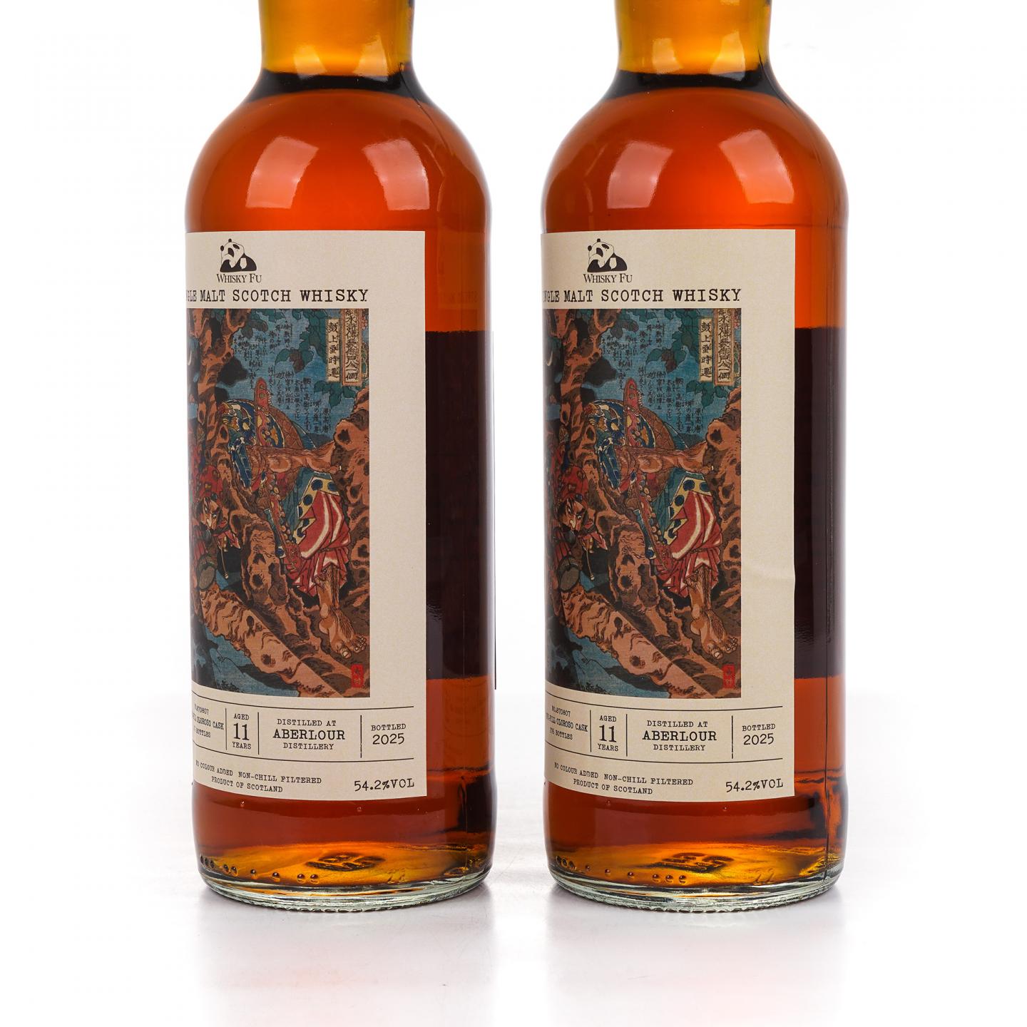 Aberlour 雅伯莱 11年 2014-2025 「通俗水浒传豪杰·鼓上蚤时迁」初填雪莉桶 2瓶组
