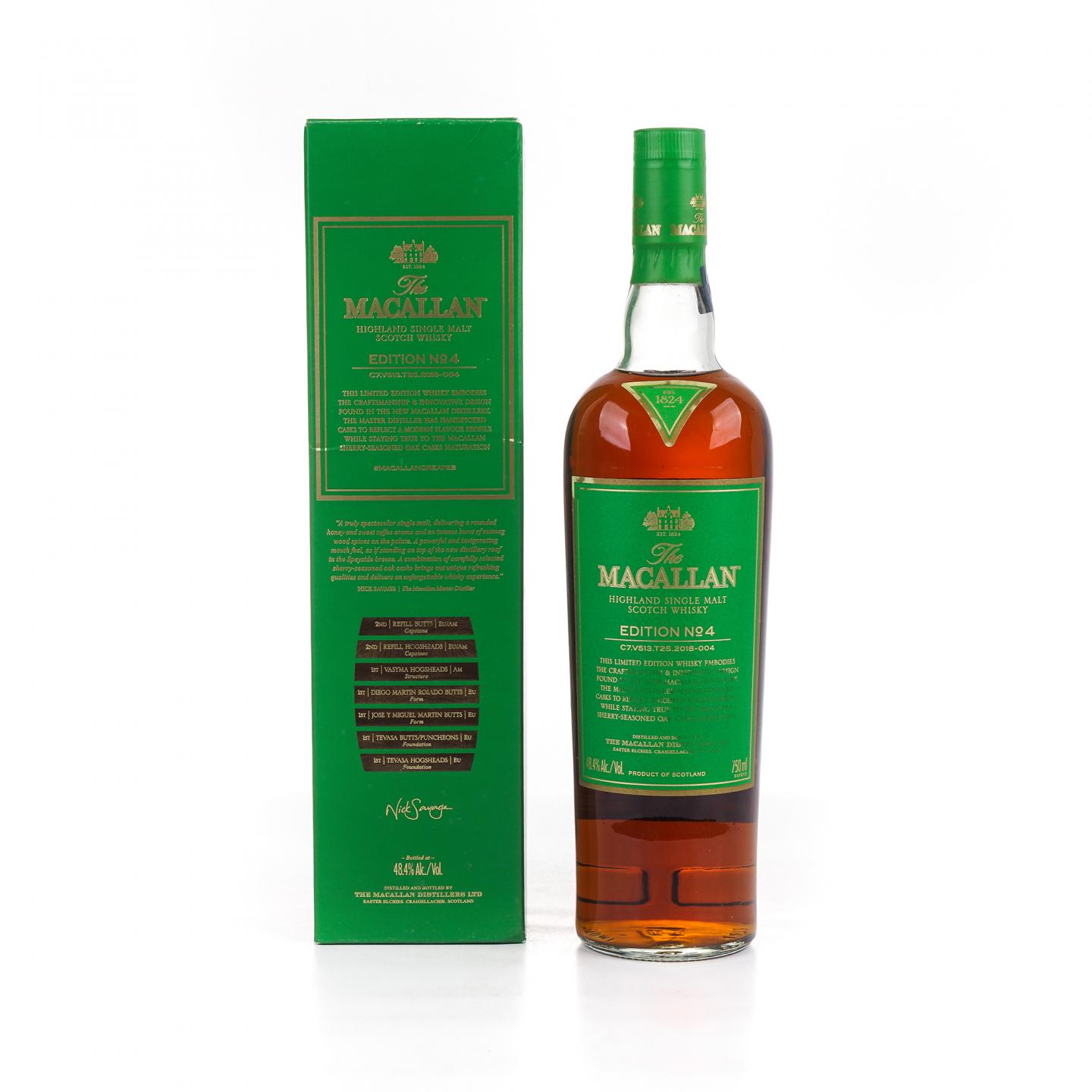 Macallan 麦卡伦 Edition No.4 绿标 750ml