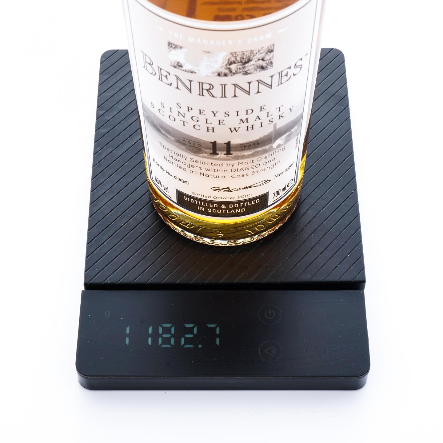 Benrinnes 本林利 11年 2020 Manager's Dram 桶强