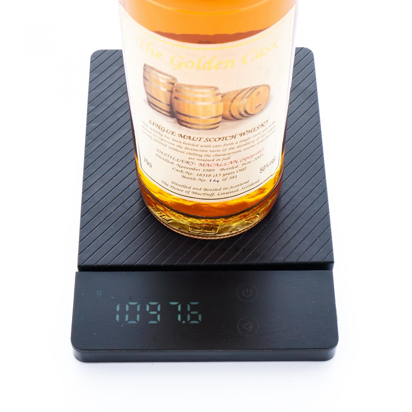 Macallan 麦卡伦 13年 1989-2003 The Golden Cask