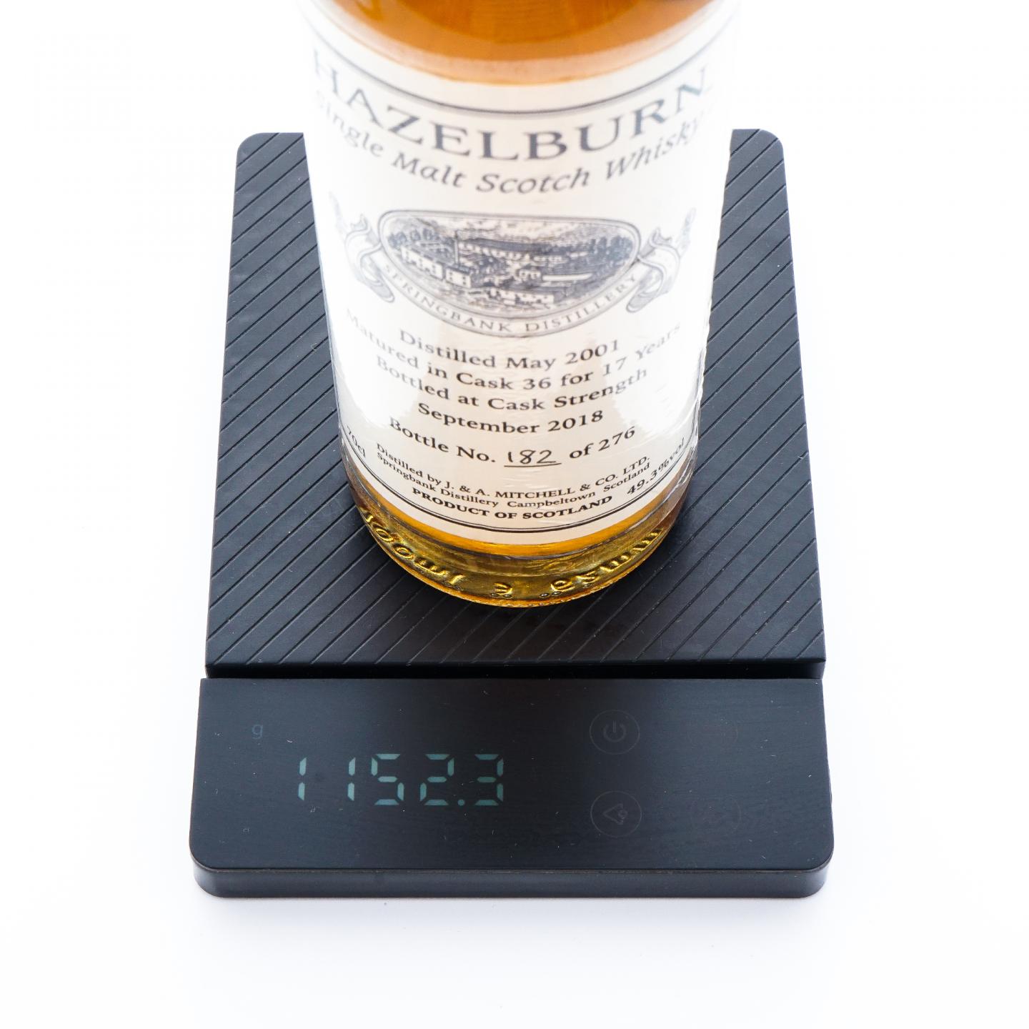 Hazelburn 哈索本 17年 2001-2018 桶强 私人桶