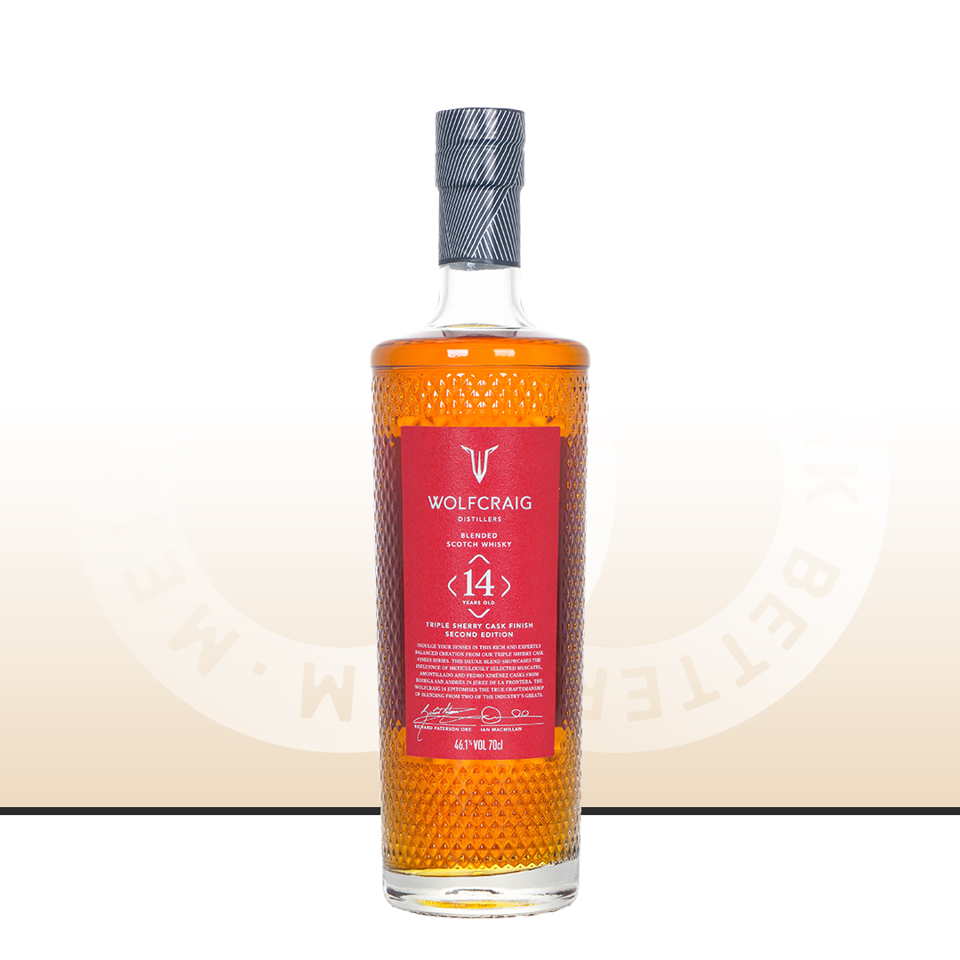 【三雪莉桶后熟】WolfCraig 沃夫莱格 14年 调和苏格兰威士忌 第二版