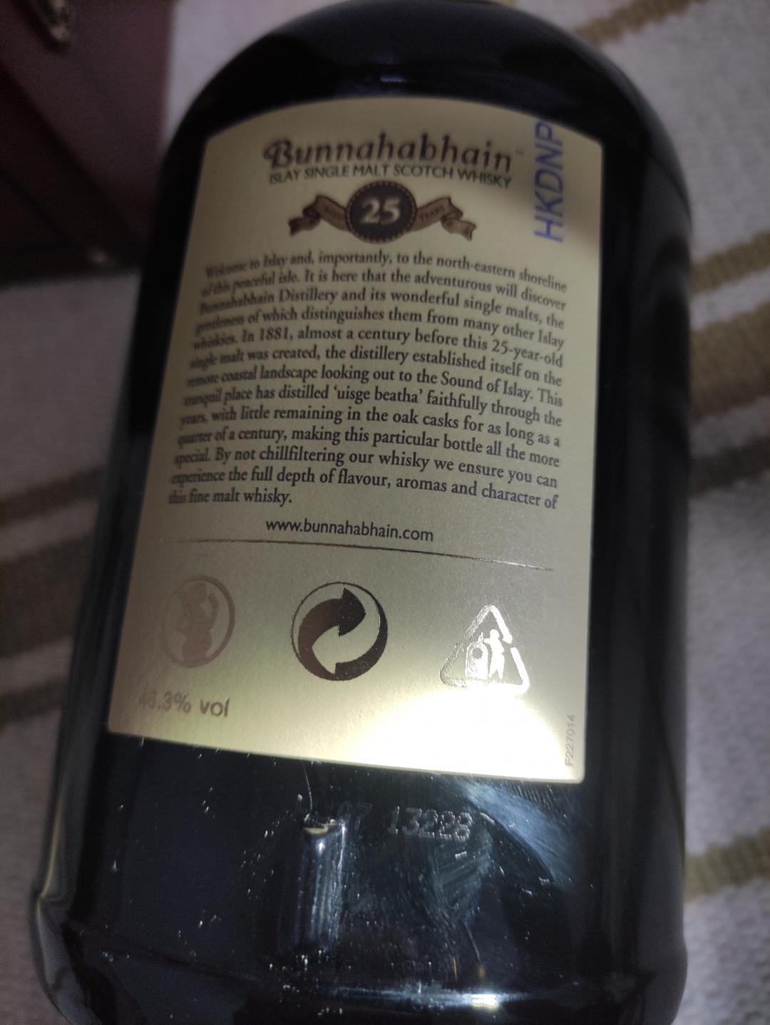 老版本 布纳哈本25年