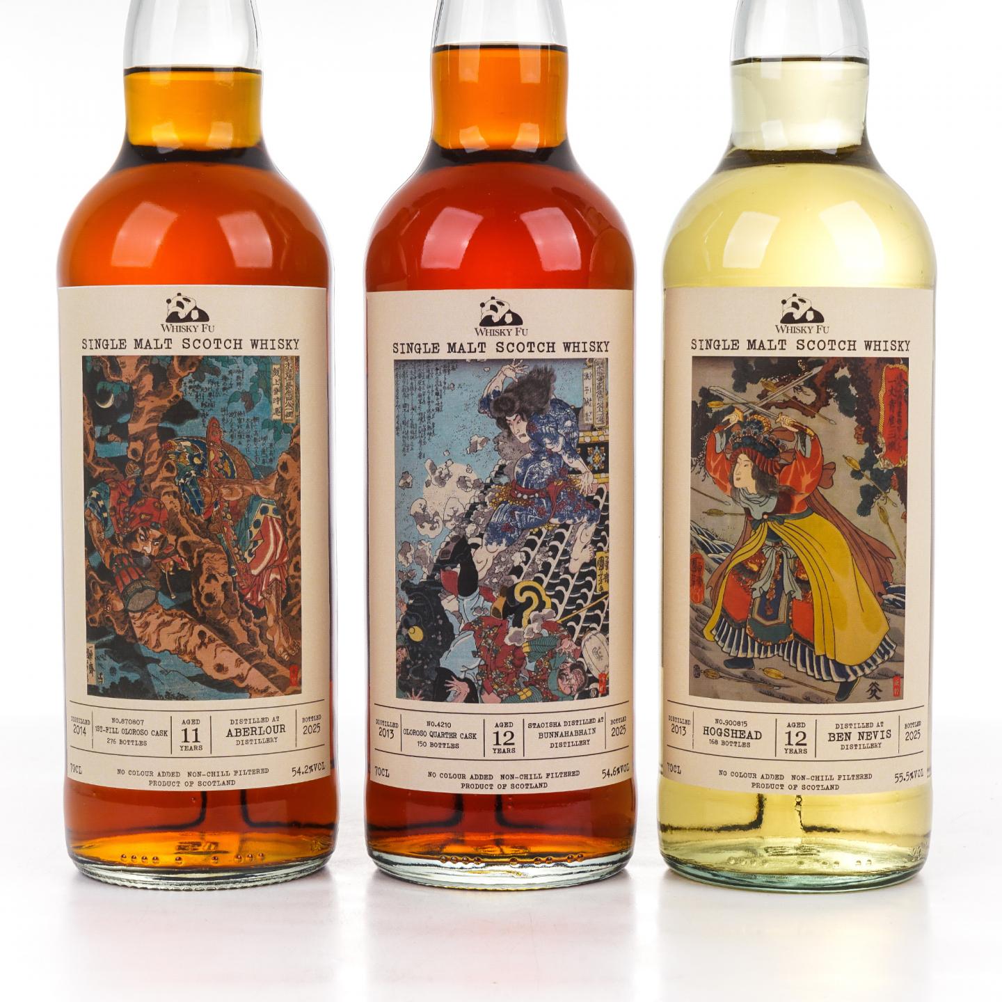 本尼维斯 12年/雅伯莱 11年/布纳哈本 12年 通俗水浒传豪杰系列 3瓶组*700ML