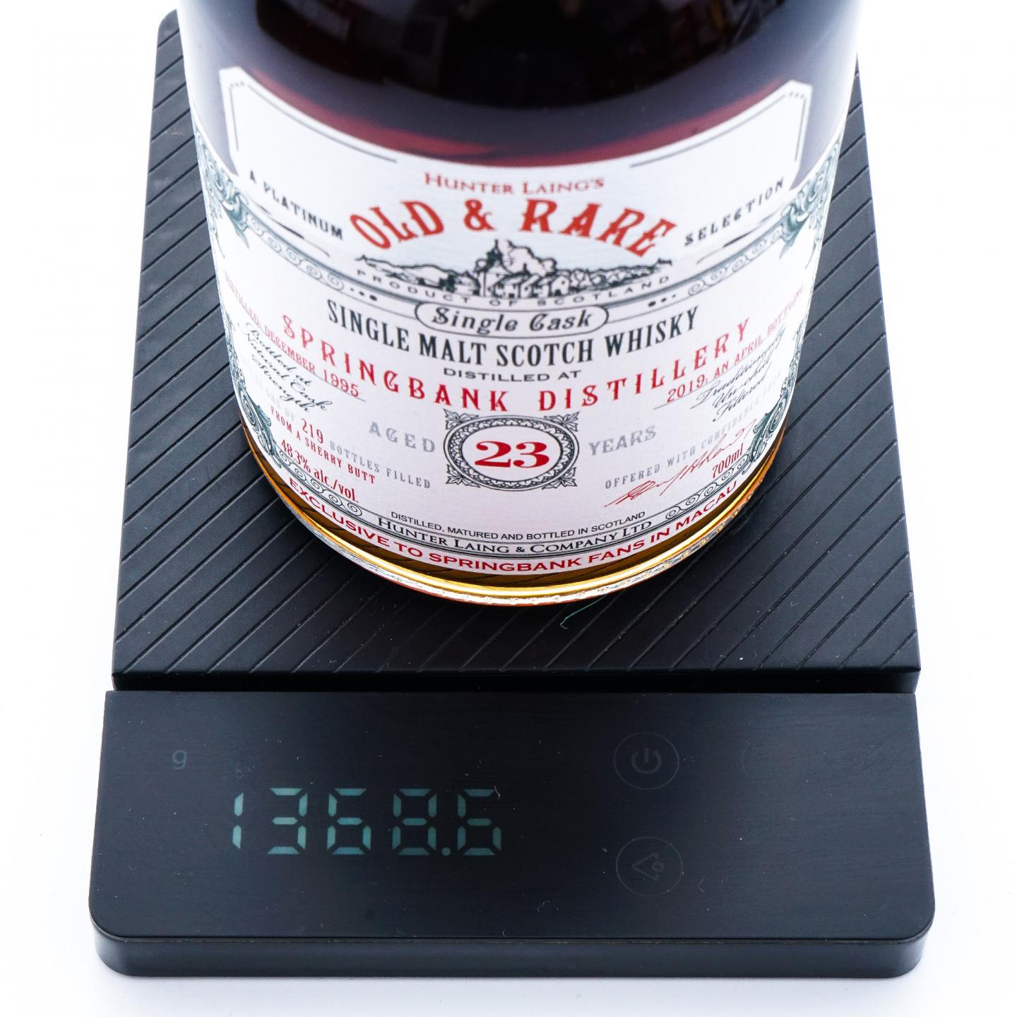 Springbank 云顶 23年 1995-2019 HL Old & Rare 雪莉单桶