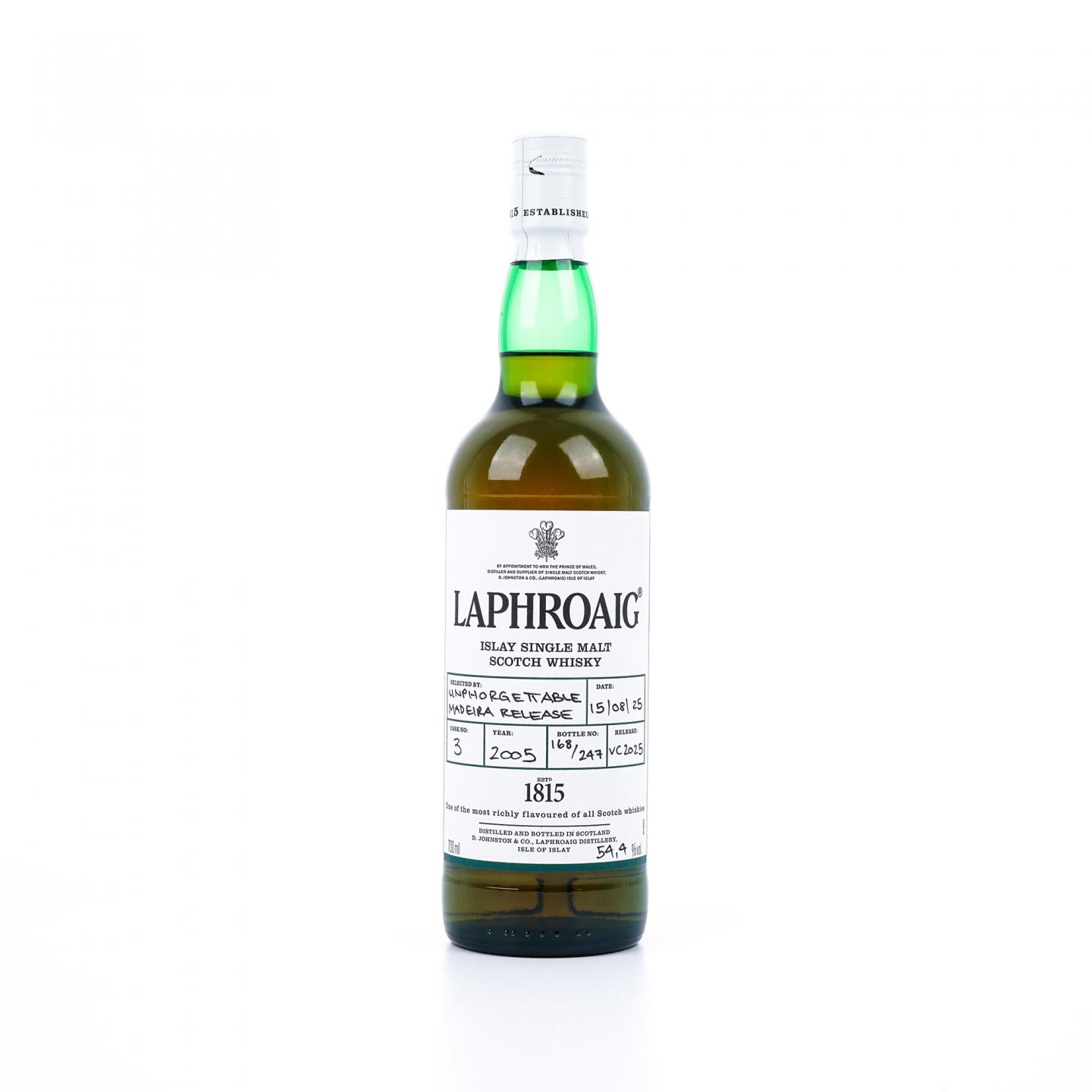 Laphroaig 拉弗格 2005-2025 马德拉桶 手写瓶