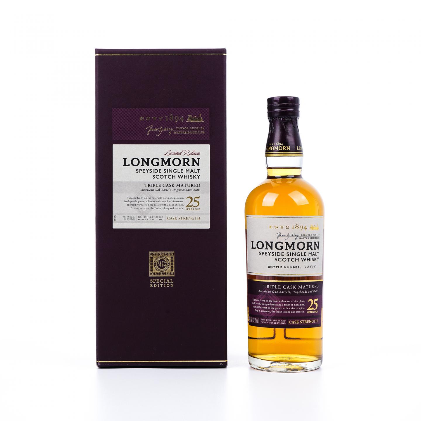 Longmorn 朗摩 25年 2020 Triple Cask Matured 桶强 53%Vol.