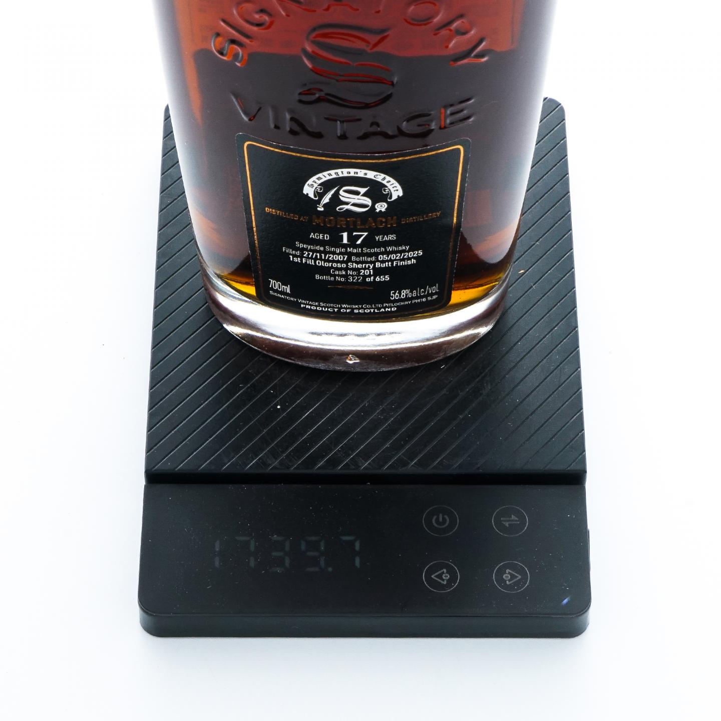 Mortlach 慕赫 17年 2007-2025 SV 雪莉桶后熟#201 桶强