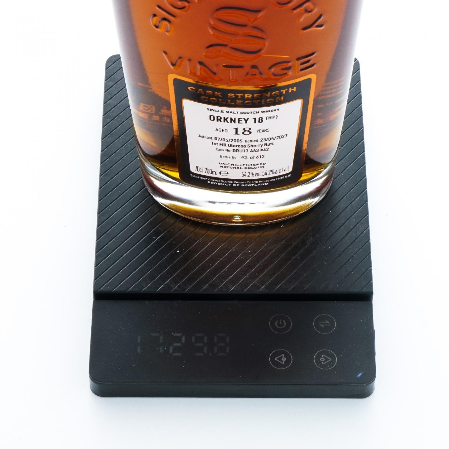 Orkney 秘密奥克尼 18年 2005-2023 SV雪莉桶 桶强