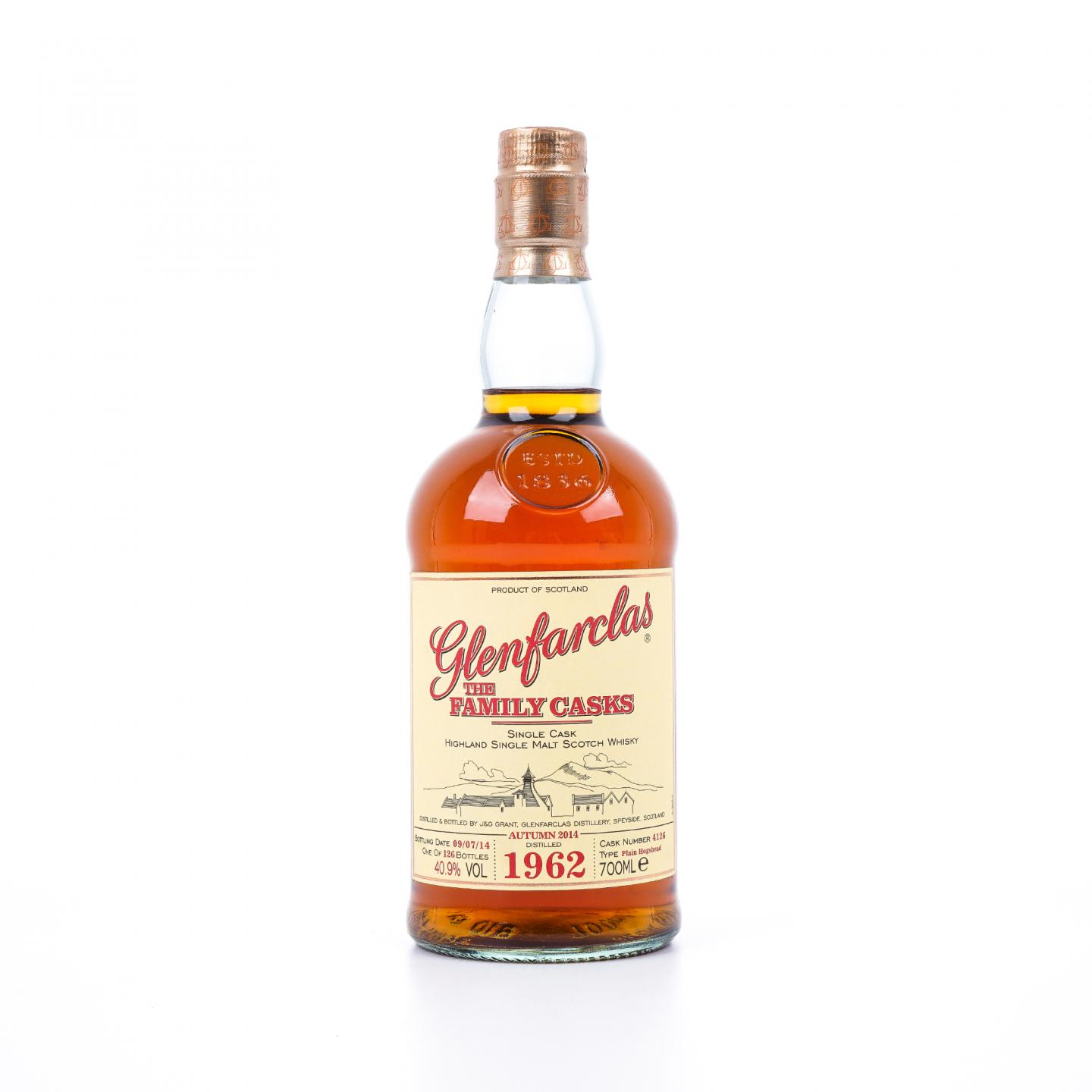 Glenfarclas 格兰花格 1962-2014 家族桶 单桶#4126