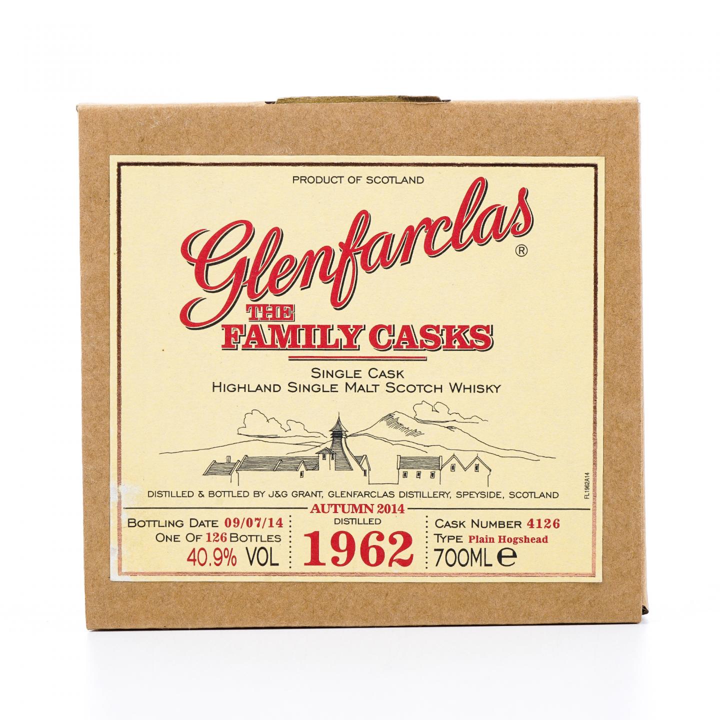 Glenfarclas 格兰花格 1962-2014 家族桶 单桶#4126