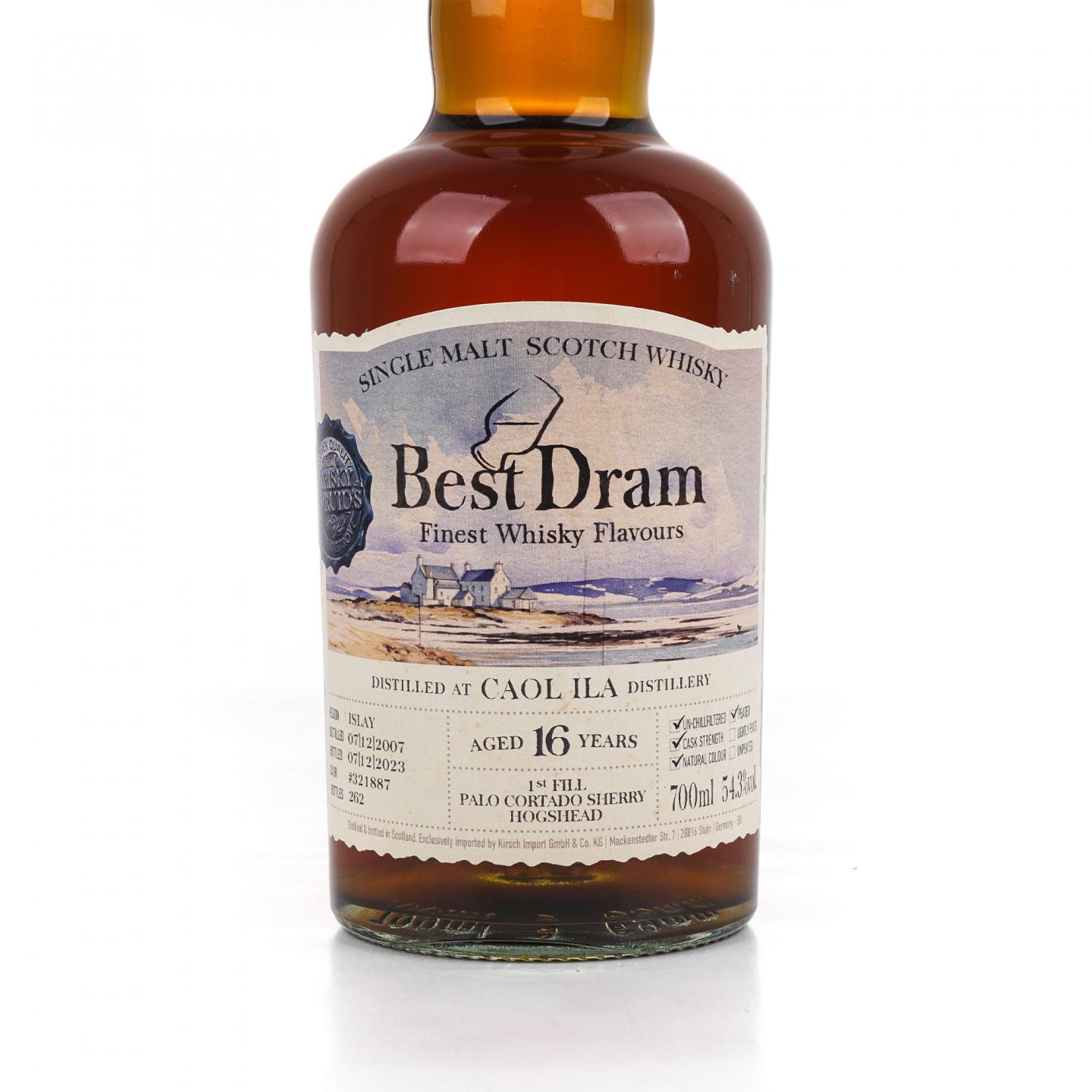 Caol Ila 卡尔里拉 16年 2007-2023 Palo Cortado雪莉桶后熟 桶强