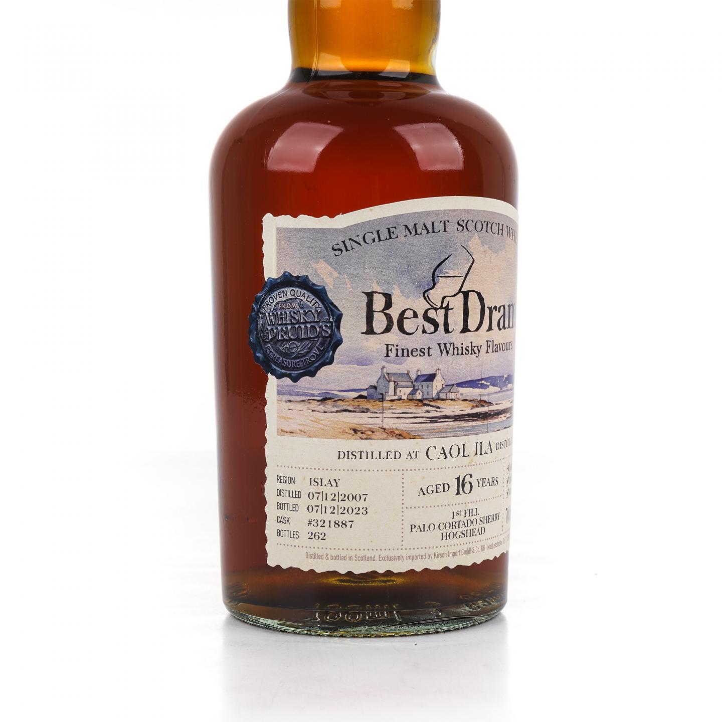 Caol Ila 卡尔里拉 16年 2007-2023 Palo Cortado雪莉桶后熟 桶强