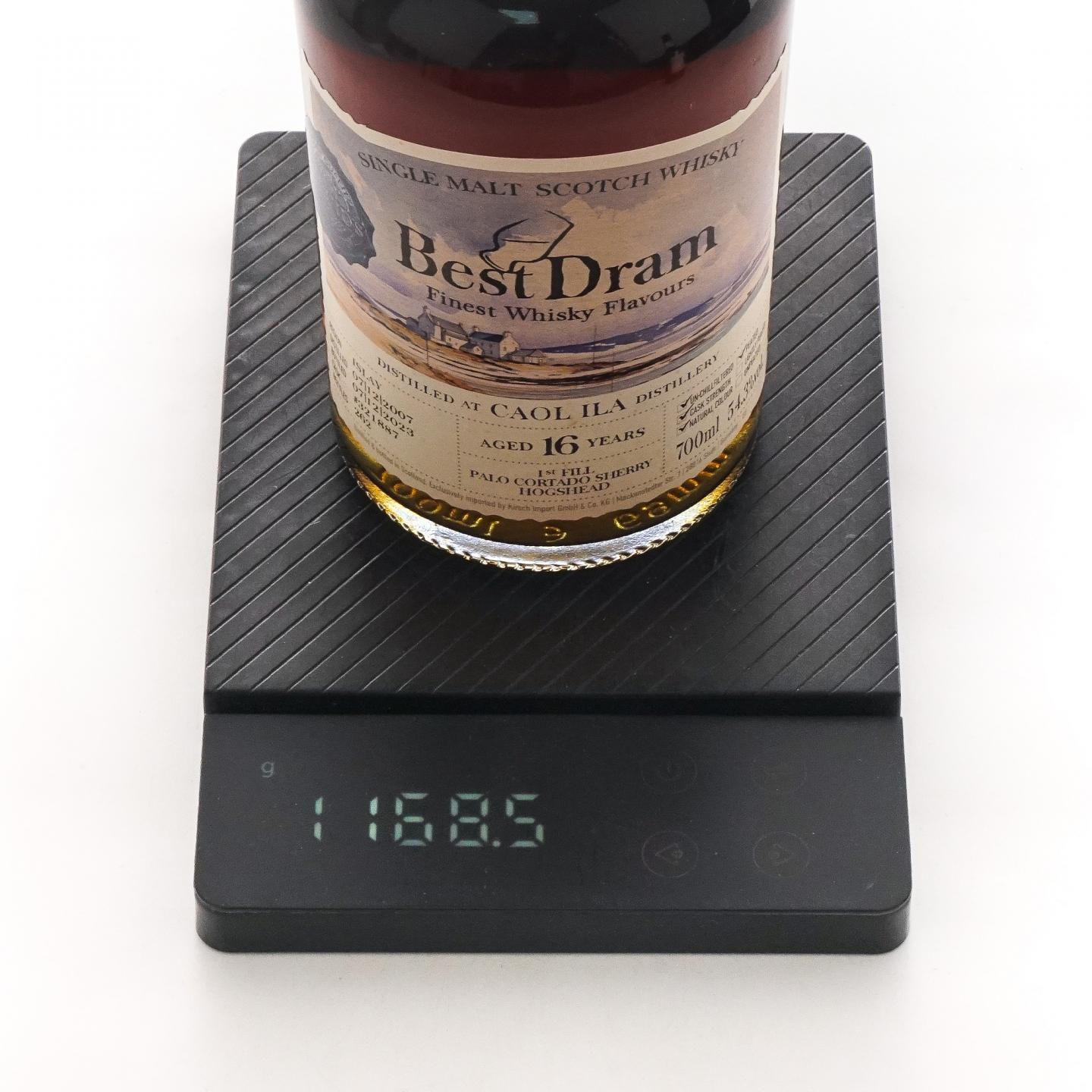 Caol Ila 卡尔里拉 16年 2007-2023 Palo Cortado雪莉桶后熟 桶强