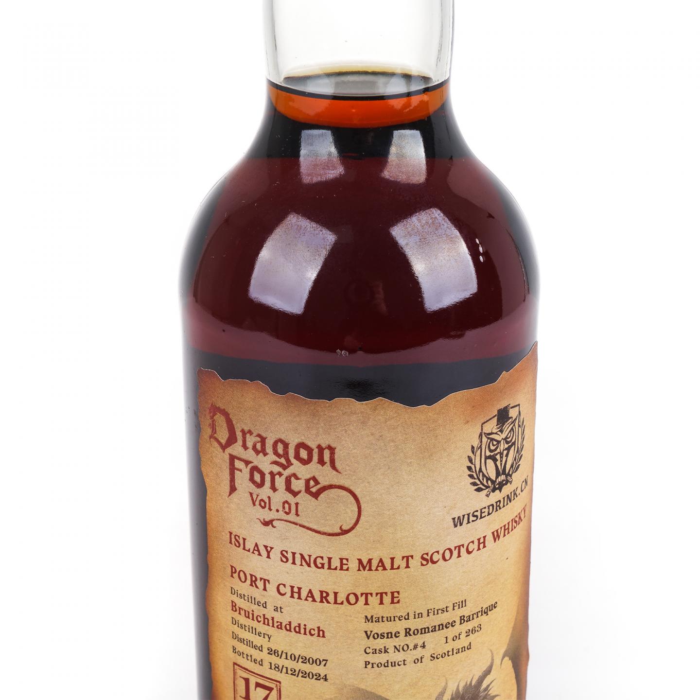 Bruichladdich 布赫拉迪 17年 2007-2024 波夏 桶号#4