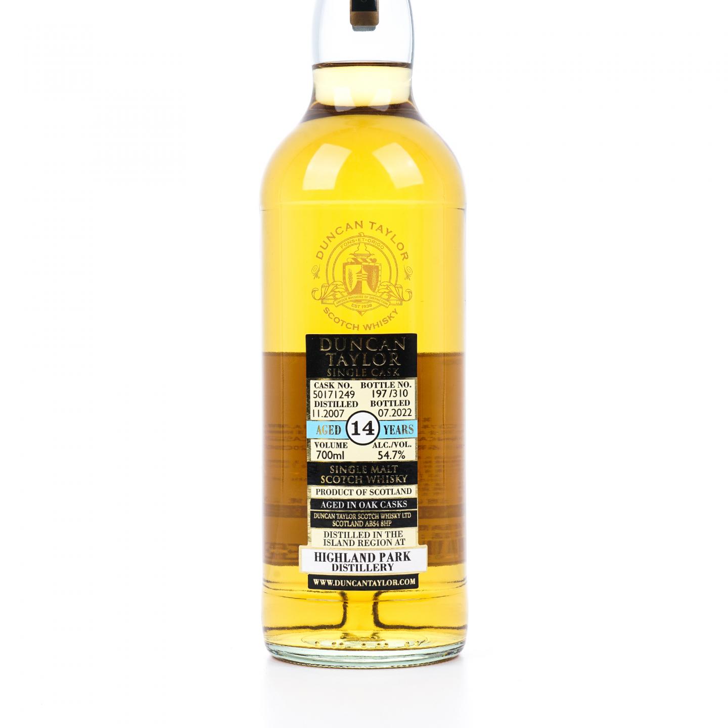 Highland Park 高原骑士 14年 2007-2022 单桶 DT