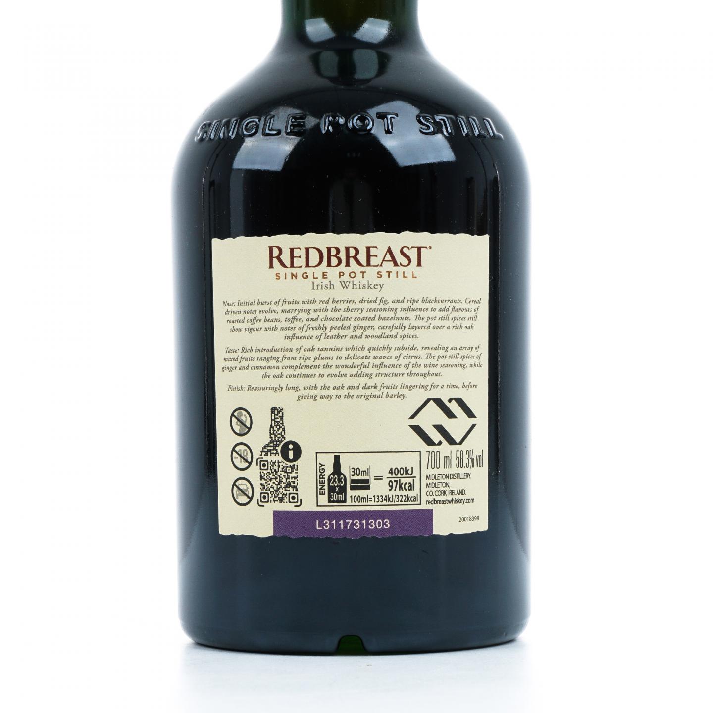 Redbreast 知更鸟 22年 2023 雪莉单桶#32336 LMDW