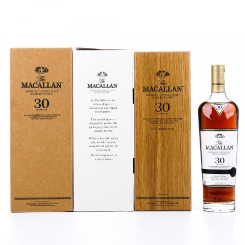 【附X光图】Macallan 麦卡伦 30年 2023 黑腰带 雪莉桶 木盒