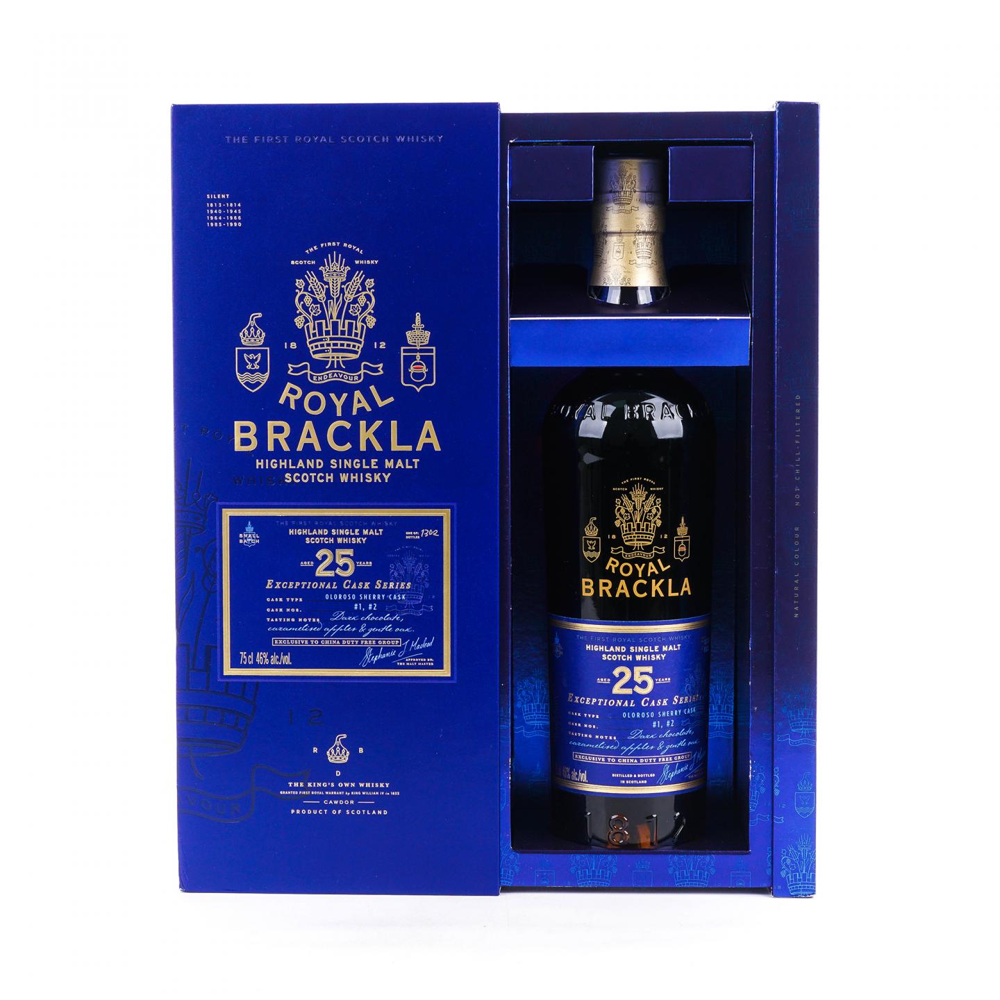 Royal Brackla 皇家布莱克拉 25年 雪莉桶 ECS系列 750ml