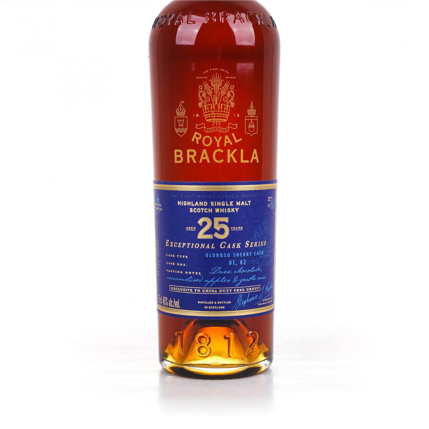 Royal Brackla 皇家布莱克拉 25年 雪莉桶 ECS系列 750ml