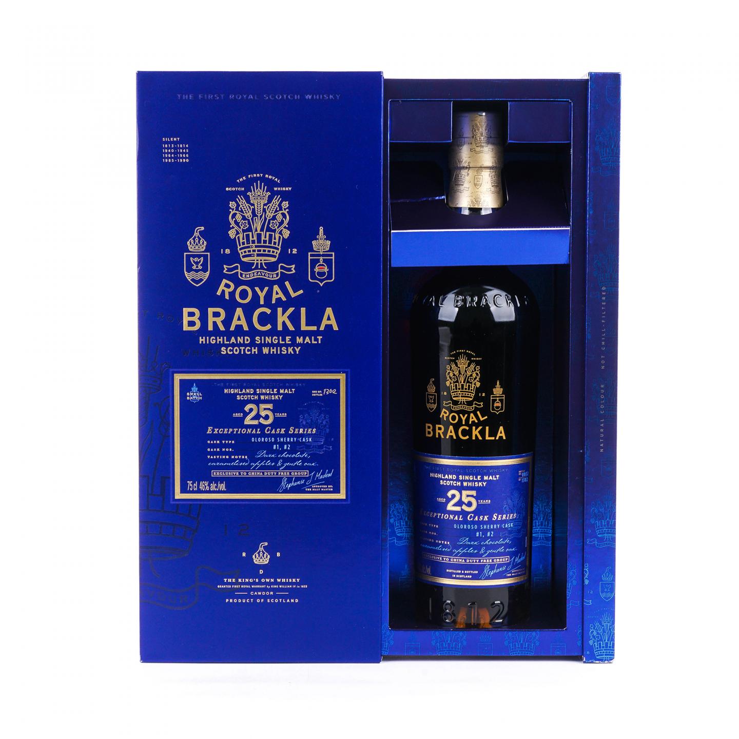 Royal Brackla 皇家布莱克拉 25年 雪莉桶ECS系列 750ML