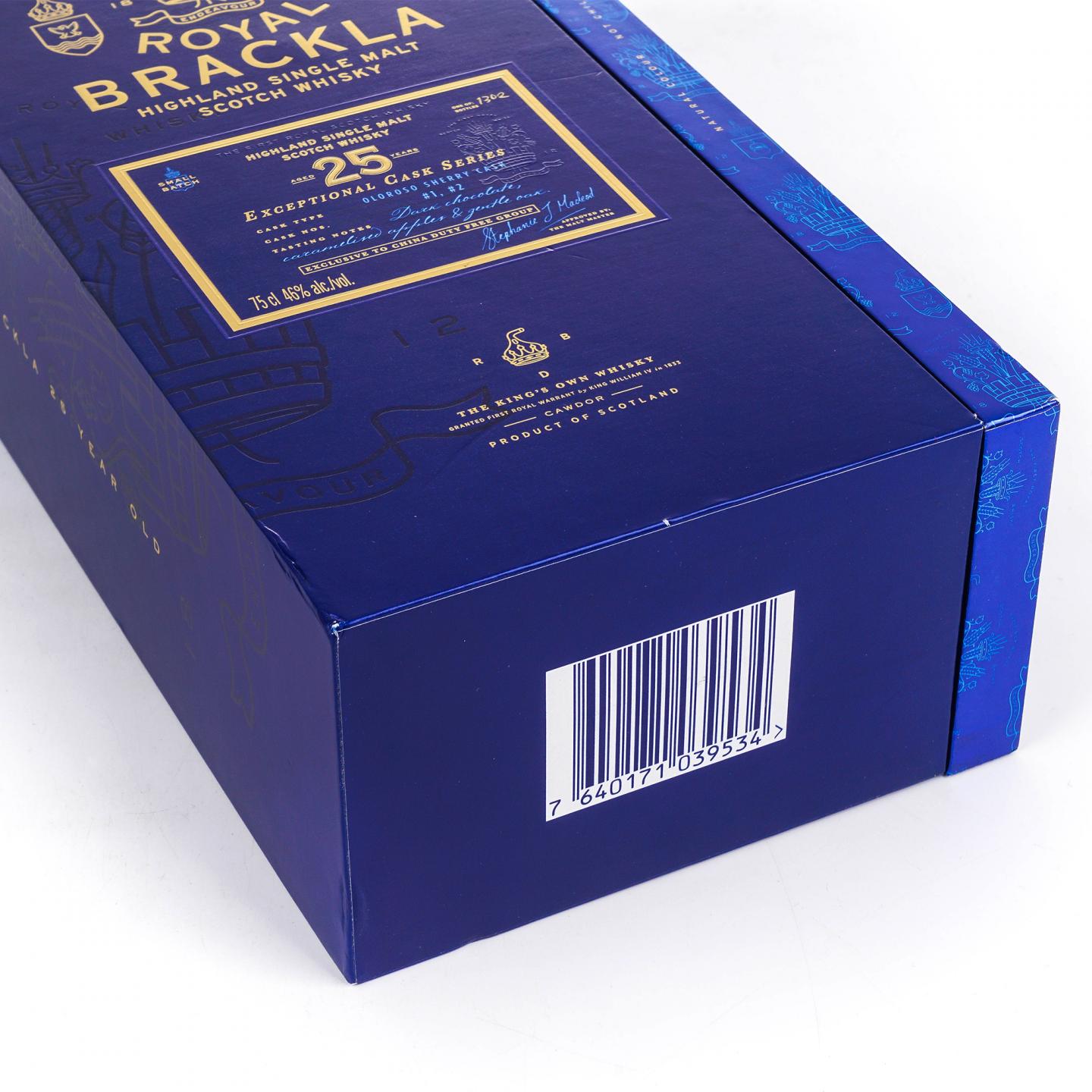 Royal Brackla 皇家布莱克拉 25年 雪莉桶ECS系列 750ml
