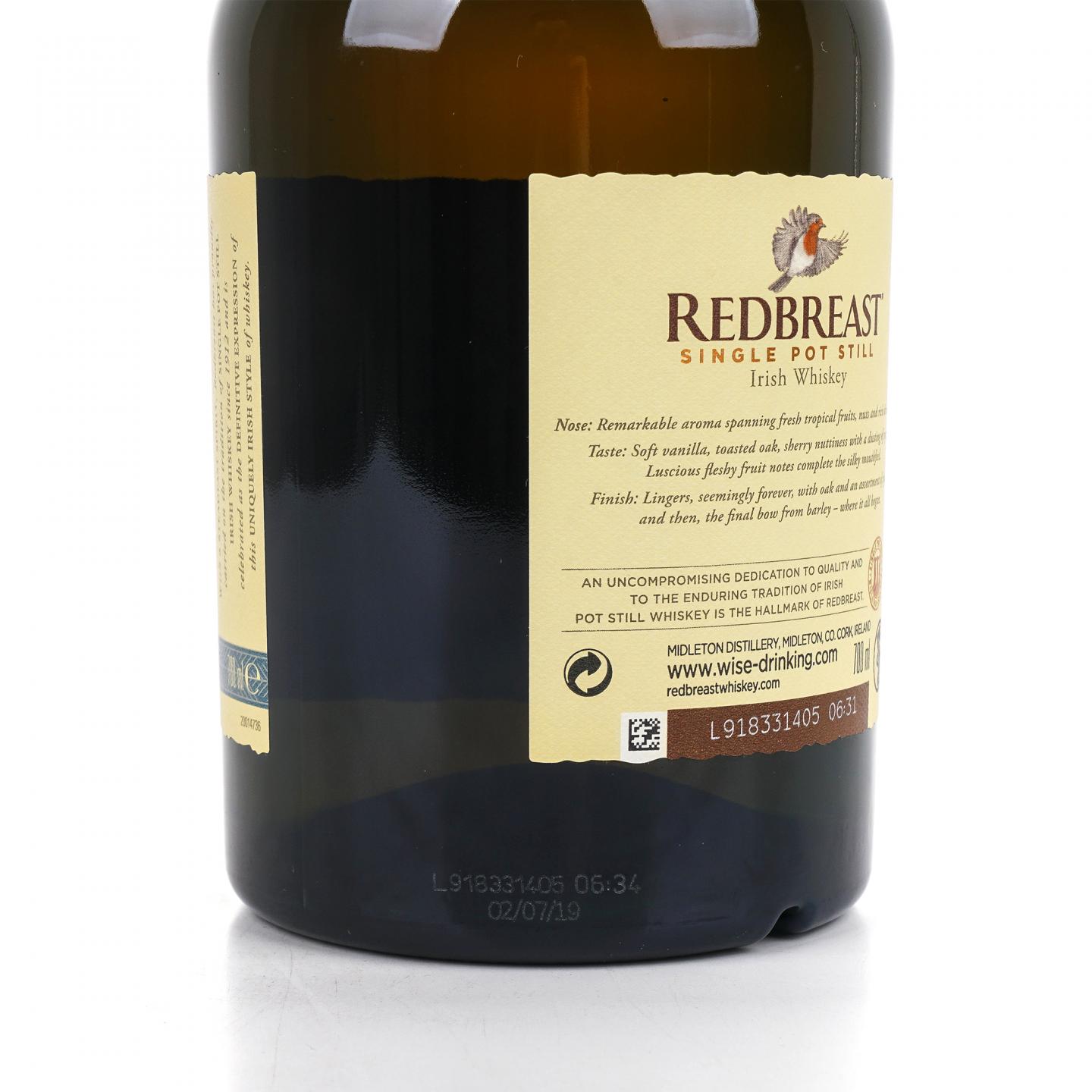 Redbreast 知更鸟 21年 爱尔兰威士忌 46%Vol.