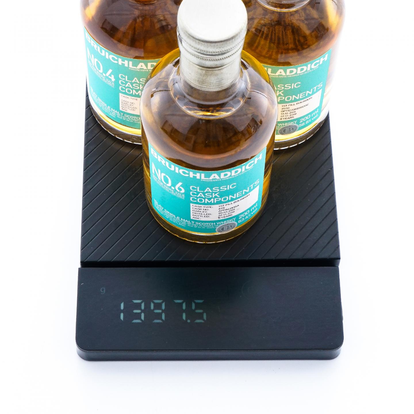 【中样】Bruichladdich 布赫拉迪 经典单桶调配系列 No.4/5/6 3支组 200ml