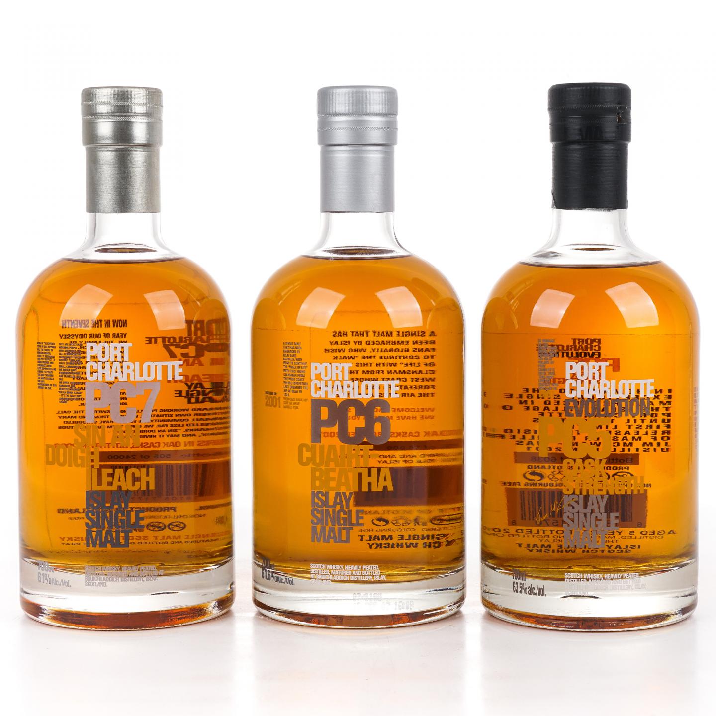 Bruichladdich 布赫拉迪 波夏系列 PC 5/6/7 3瓶组