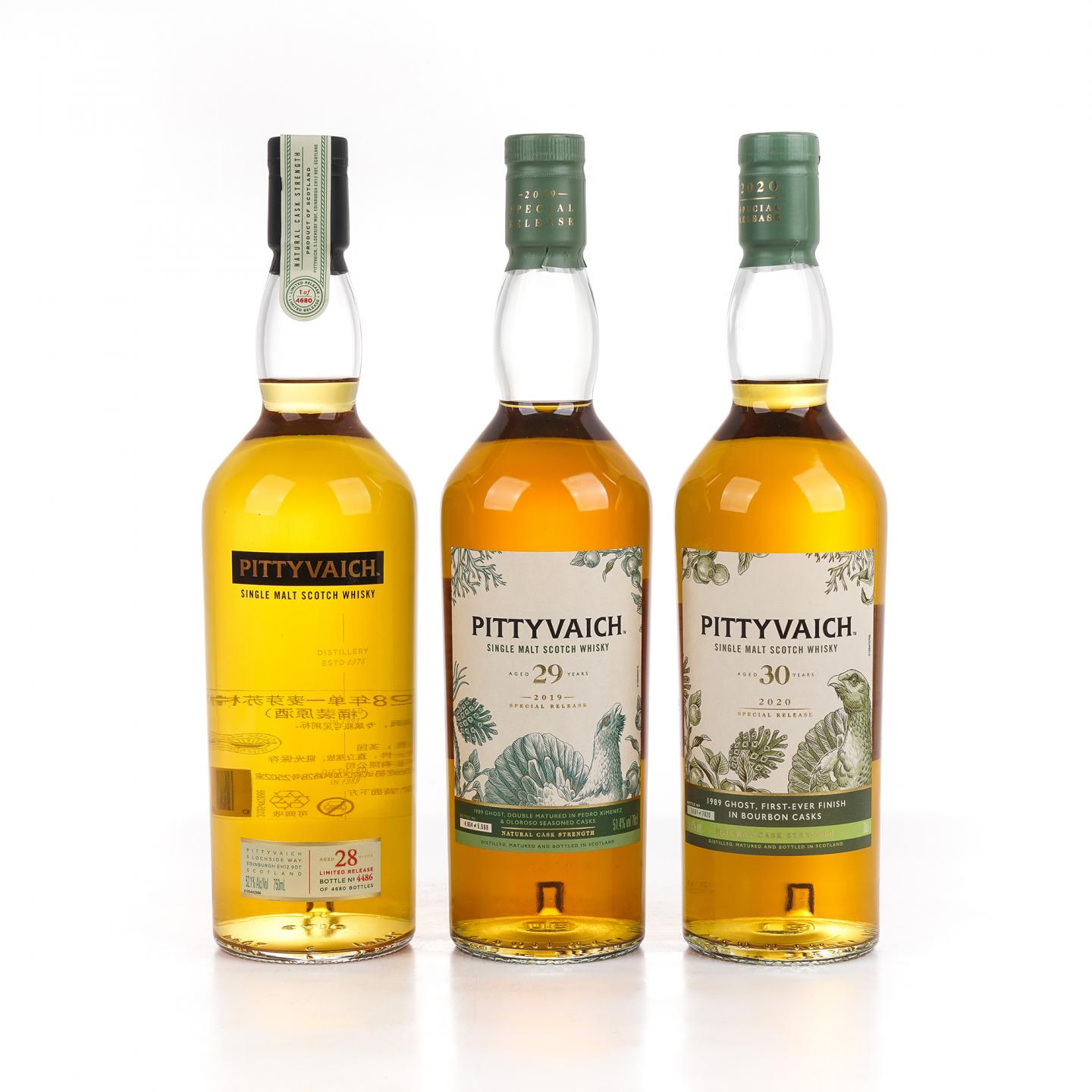 Pittyvaich 皮蒂维克 28/29/30年 帝亚吉欧SR系列 3瓶组