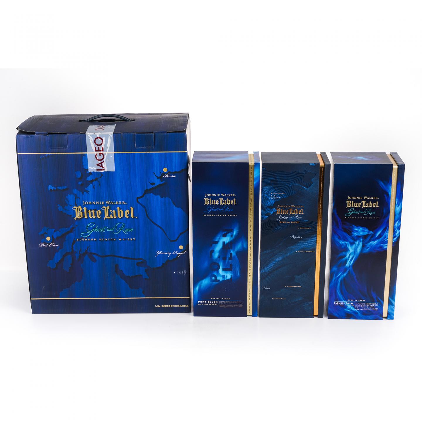 尊尼获加 蓝牌 消逝的酒厂系列 1-3版 750ml