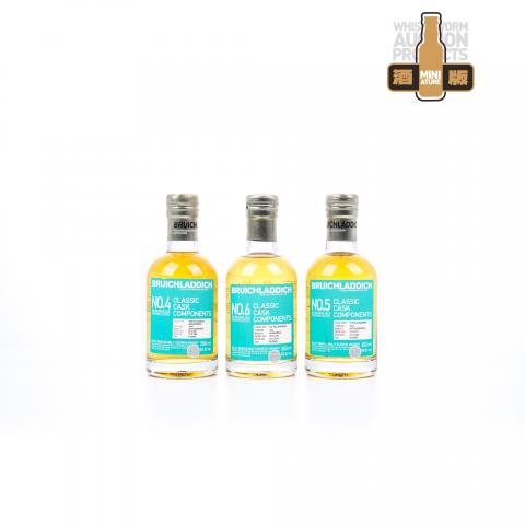 【中样】Bruichladdich 布赫拉迪 经典单桶调配系列 No.4/5/6 3支组 200ml