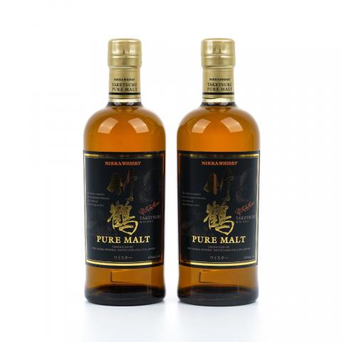 竹鹤 Pure Malt 黑标旧版 2支组