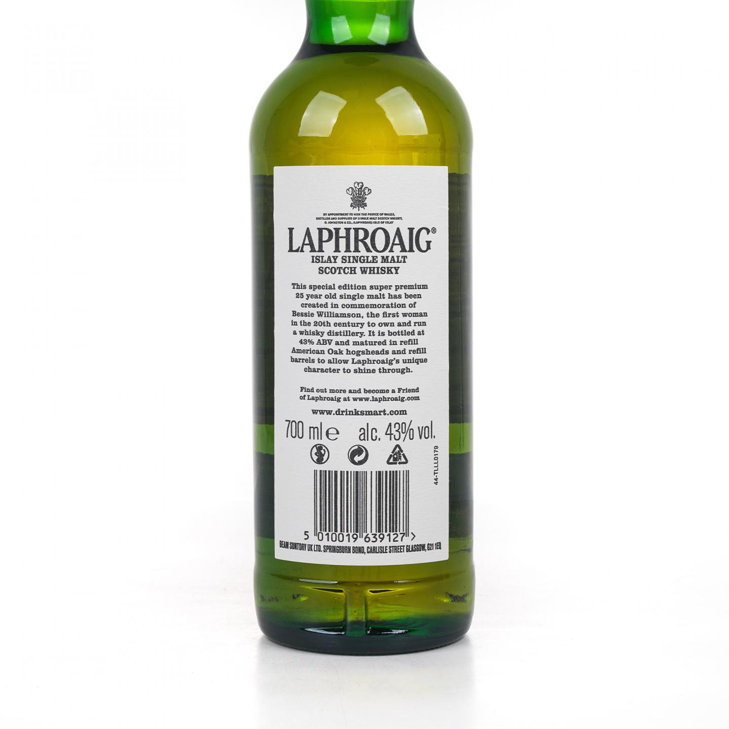 Laphroaig 拉弗格 25年 The Bessie Williamson Story 礼盒