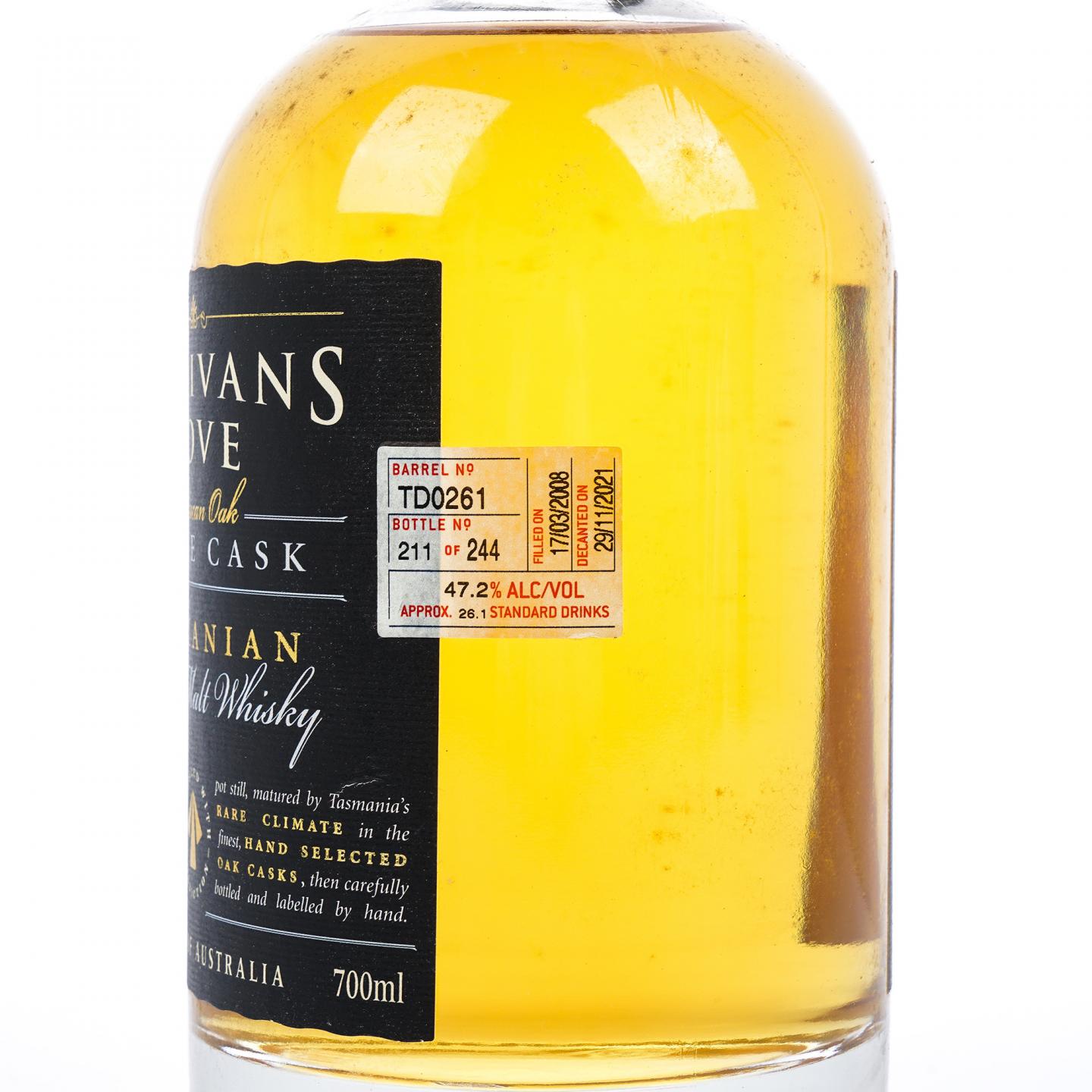 Sullivans Cove 2008-2021 单桶#TD0261