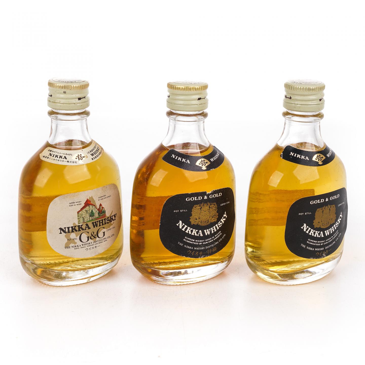 【酒版】Nikka 调和/纯麦威士忌 50ml*7瓶组