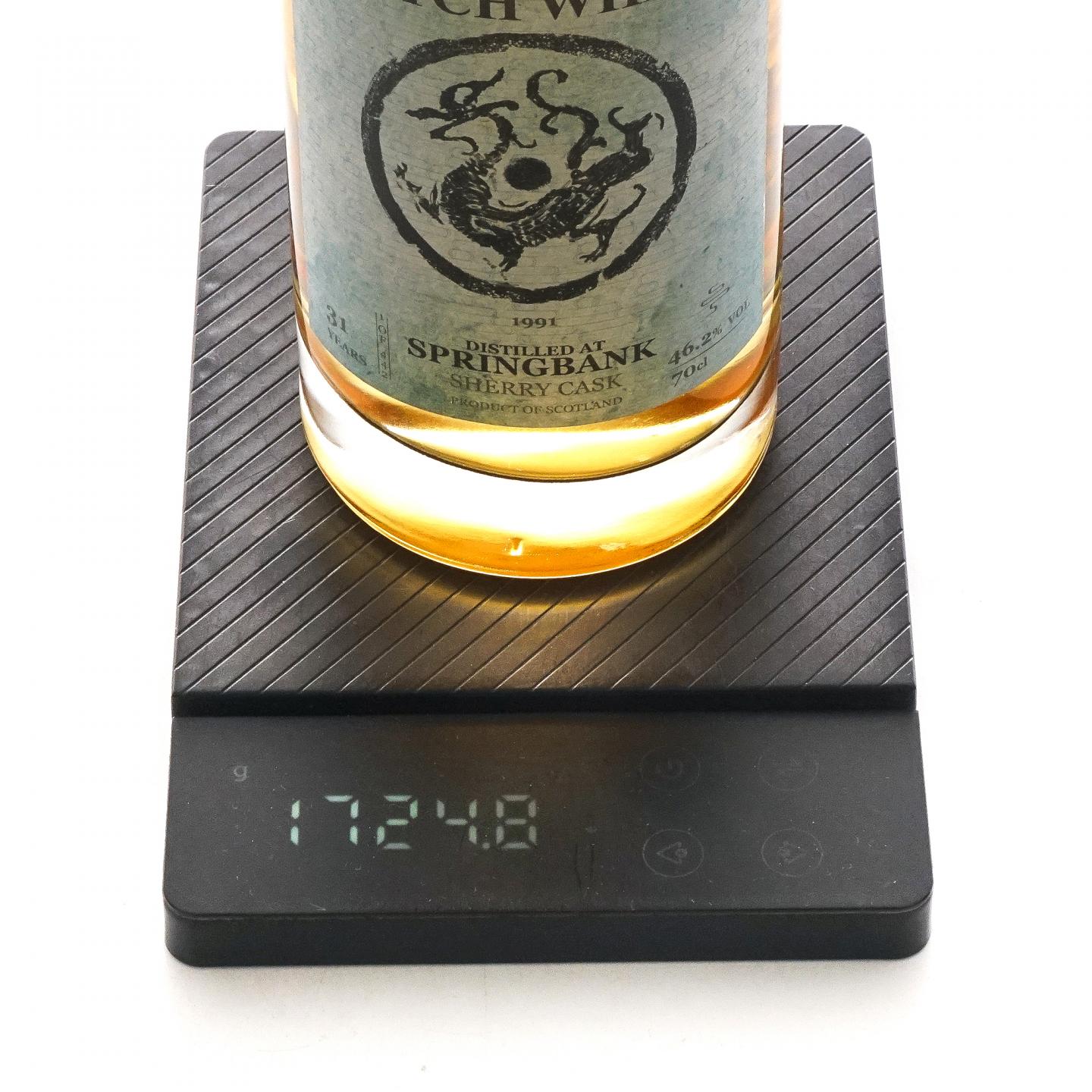 Springbank 云顶 31年 1991-2023 雪莉桶