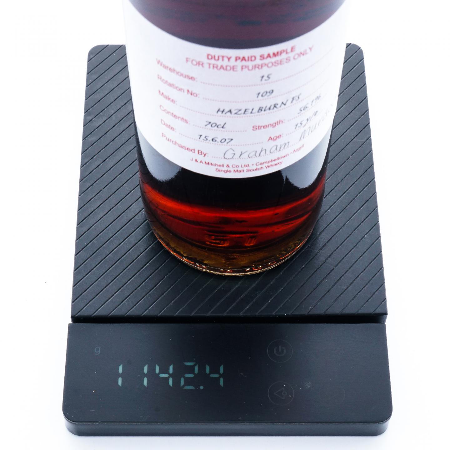 Hazelburn 哈索本 15年 2007 雪莉桶 完税瓶