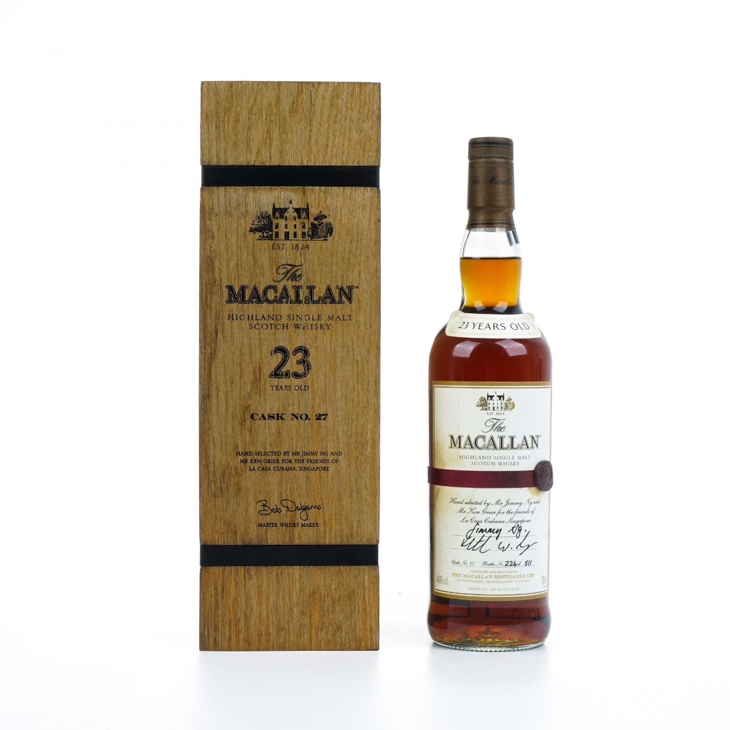 Macallan 麦卡伦 23年 雪莉单桶#27 新加坡市场