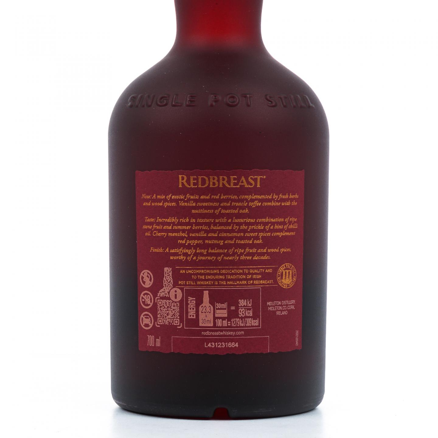 Redbreast 知更鸟 27年 Batch 6