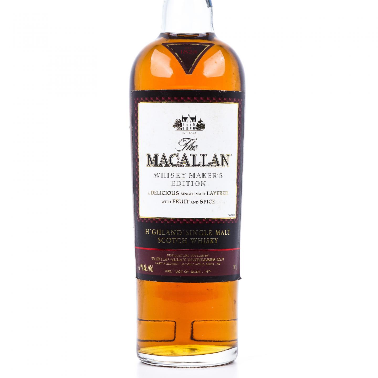 Macallan 麦卡伦 1824系列 Whisky Maker's Edition