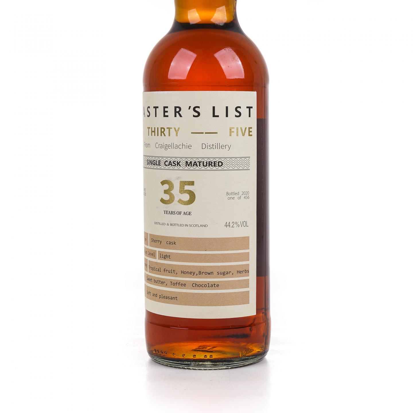 Craigellachie 克莱拉奇 35年 1985-2020 雪莉单桶#4326