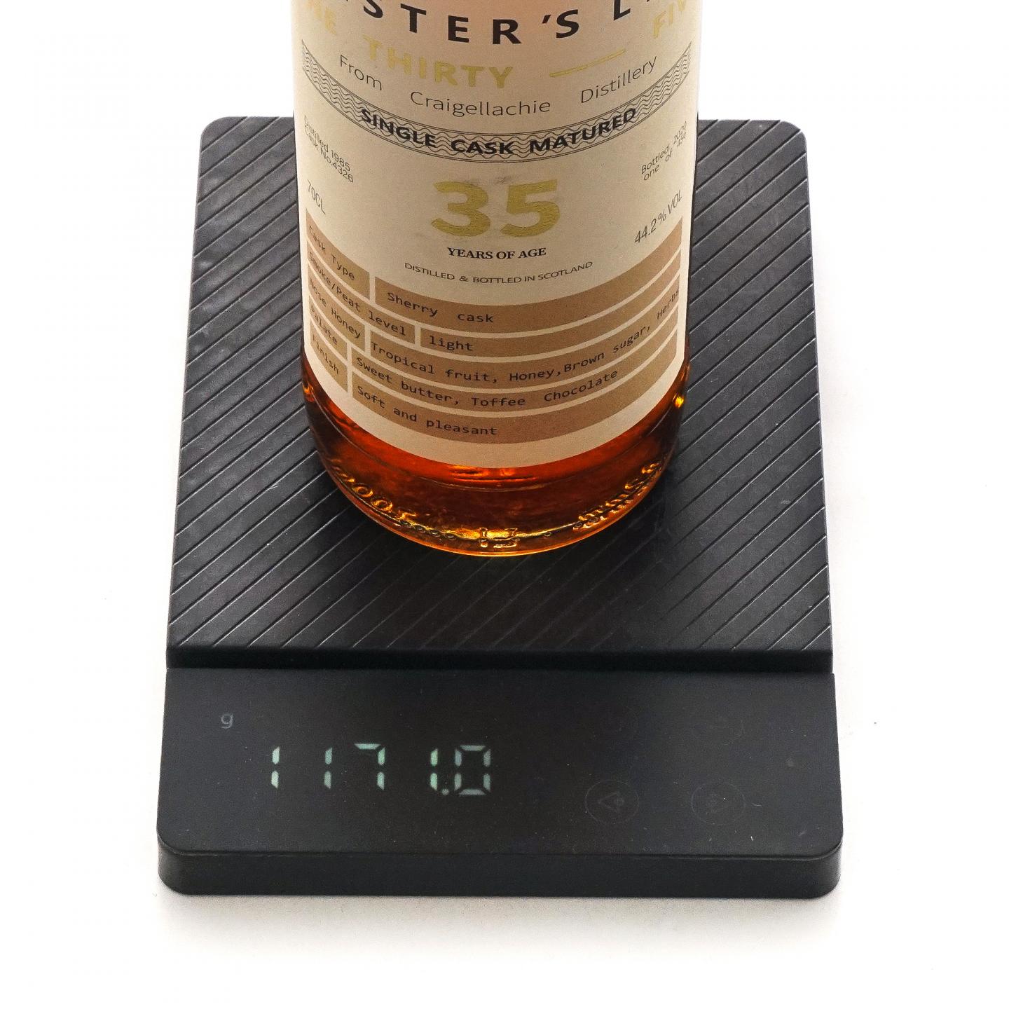 Craigellachie 克莱拉奇 35年 1985-2020 雪莉单桶#4326