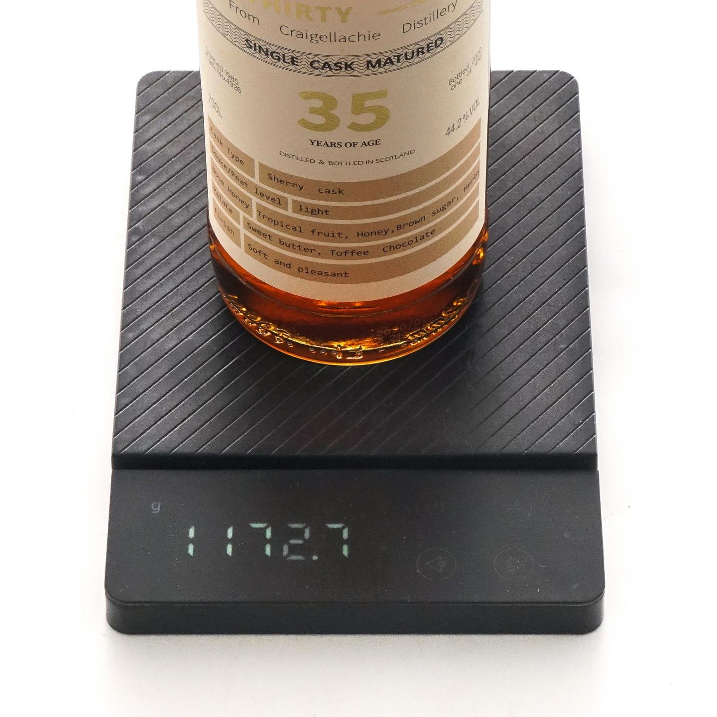 Craigellachie 克莱拉奇 35年 1985-2020 雪莉单桶#4326 700ml