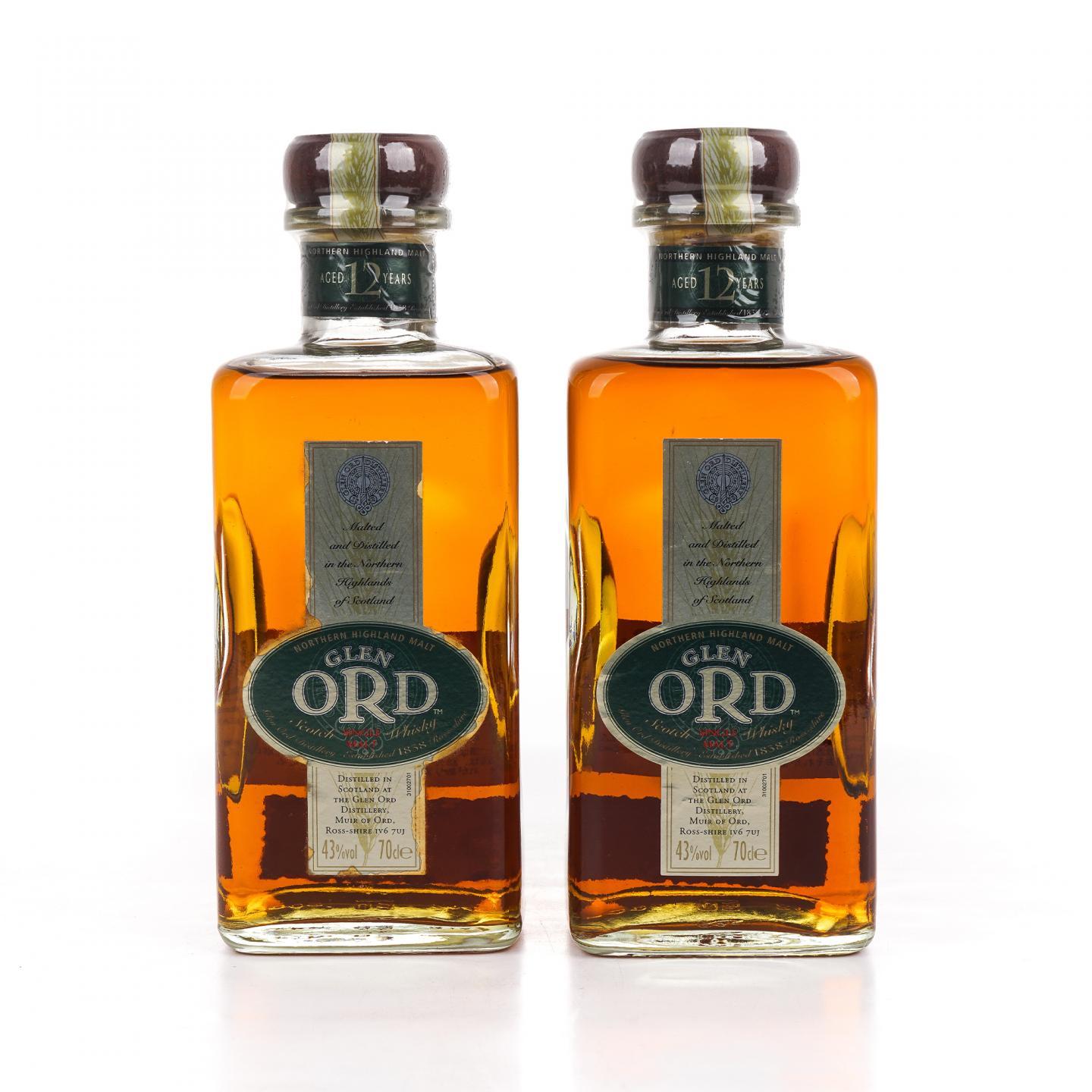 Glen Ord 格兰奥德 12年 旧版 绿盒装 2瓶组