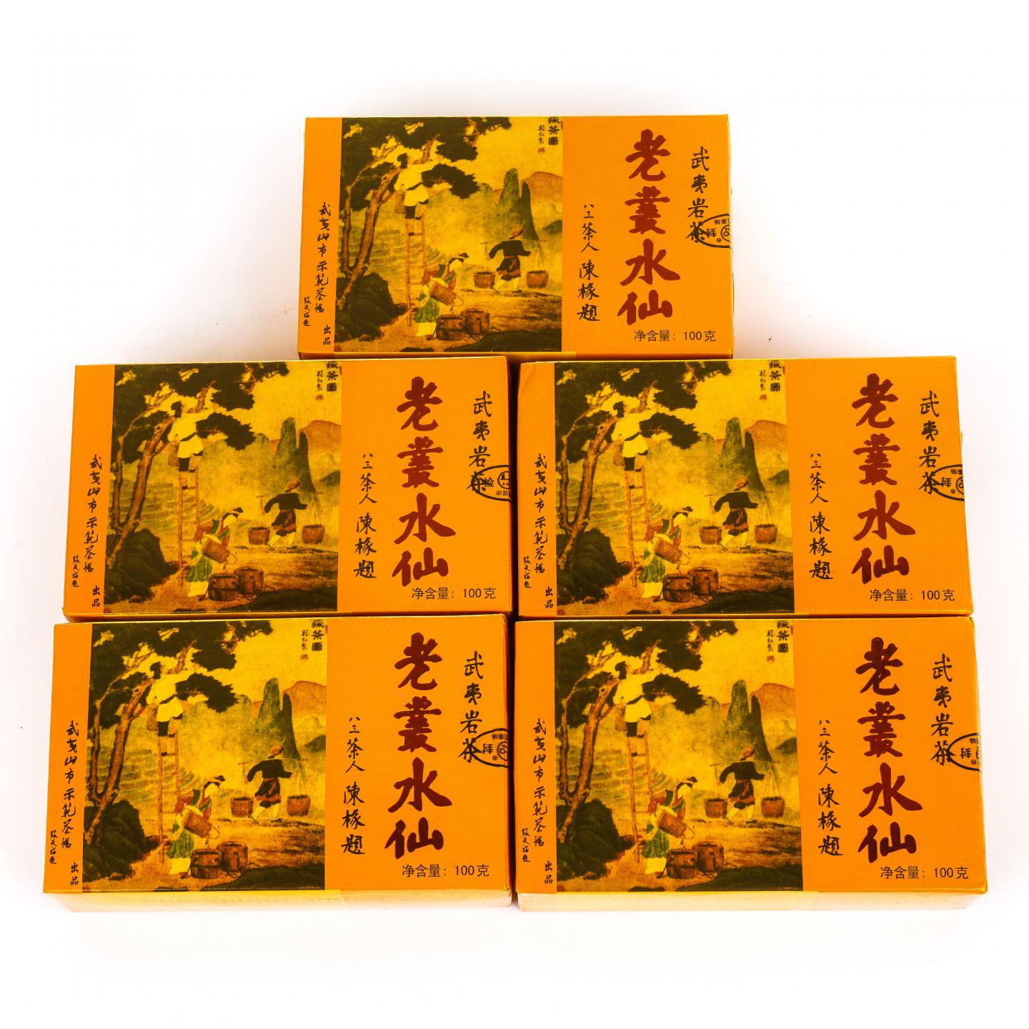 2003年 福建武夷山市示范茶场 一级老枞水仙 5盒组*100克