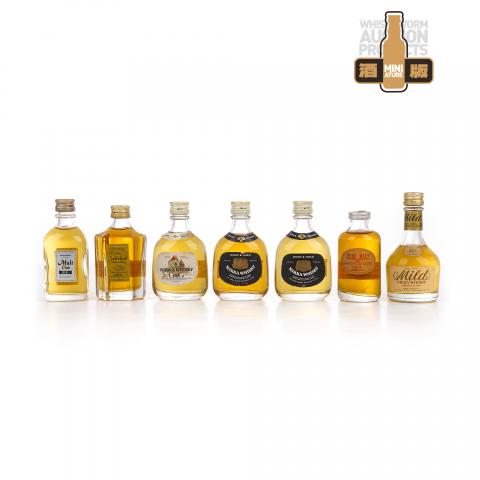 【酒版】Nikka 调和/纯麦威士忌 50ml*7瓶组